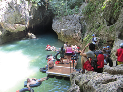 Cave tubing