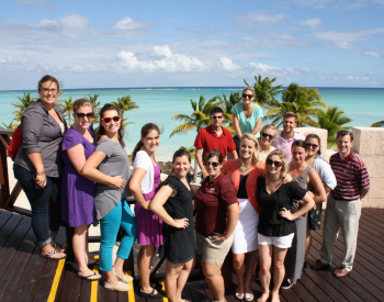 Students at the resort